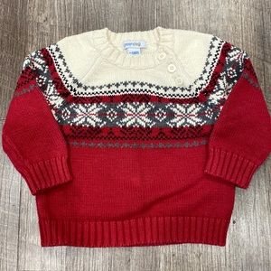 Excellent condition Greendog snowflake sweater size 3-6 mos